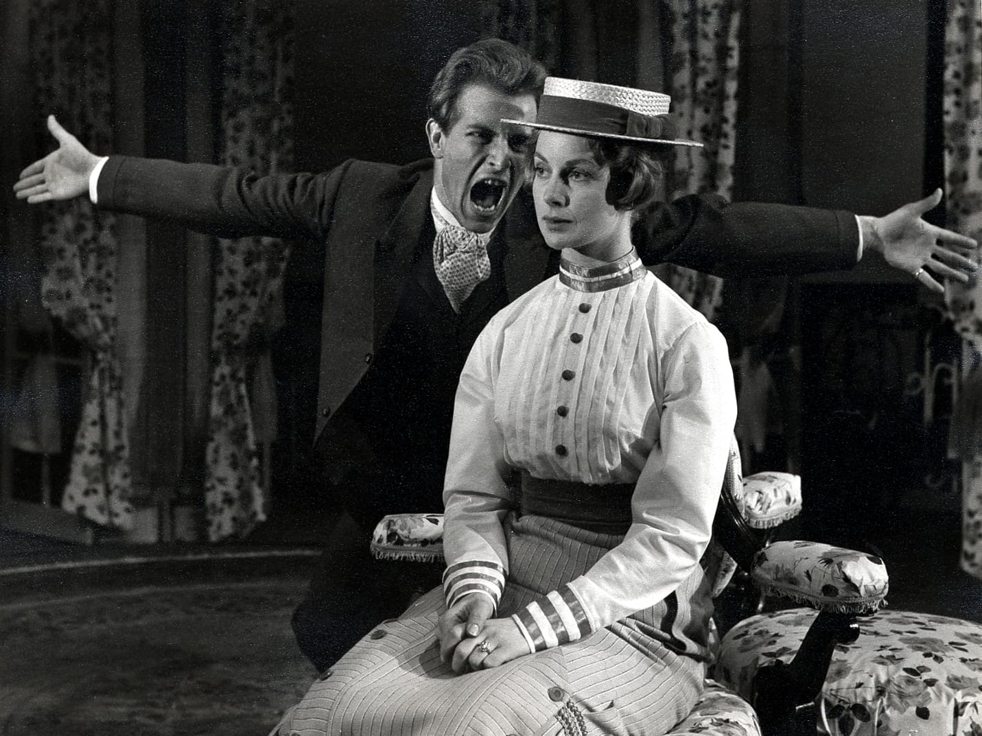 Alan Howard and Ann Firbank in Pygmalion, 1960