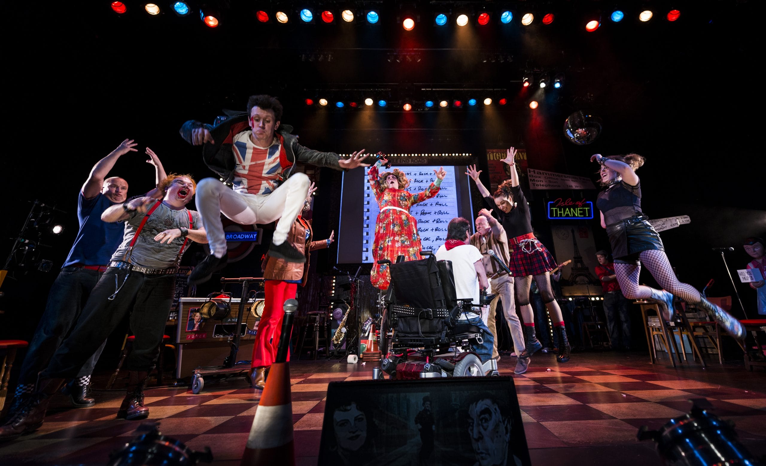 Production photo from Reasons to be Cheerful