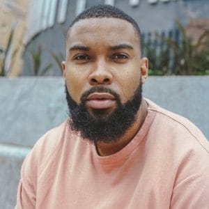 A head and shoulders shot of a young man