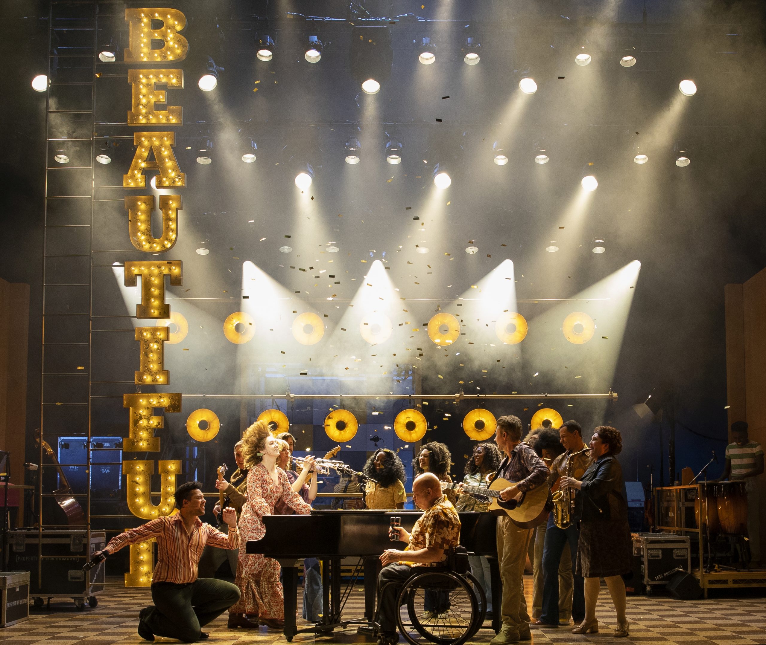 The cast of Beautiful - The Carole King Musical.