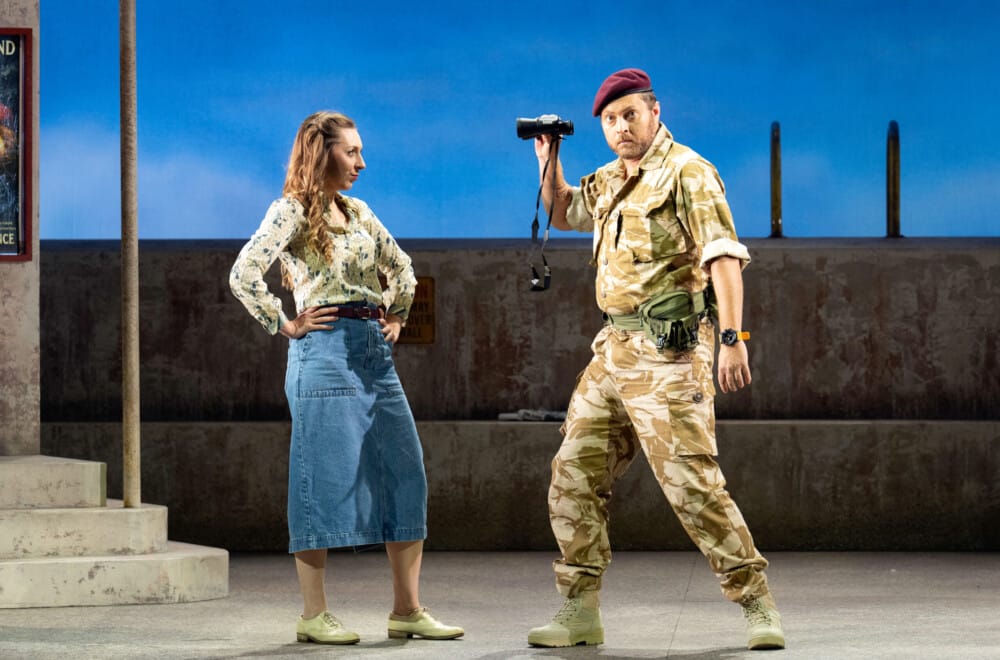 Natasha Page (Adina), Timothy Nelson (Belcore).Cr. Richard Hubert Smith.
