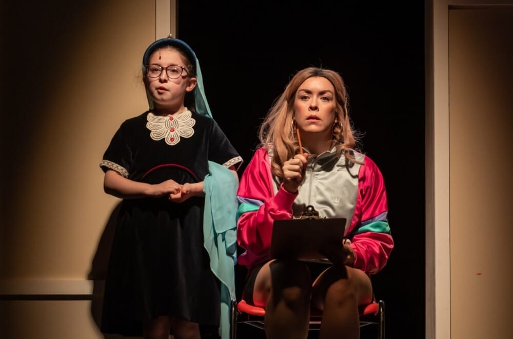 Featuring: Hollie Lawlor and Aisling O'Mara
POOR by Katriona O'Sullivan, adapted by Sonya Kelly Directed by Róisín McBrinn at the Gate Theatre 2025 Photographer: Ste Murray