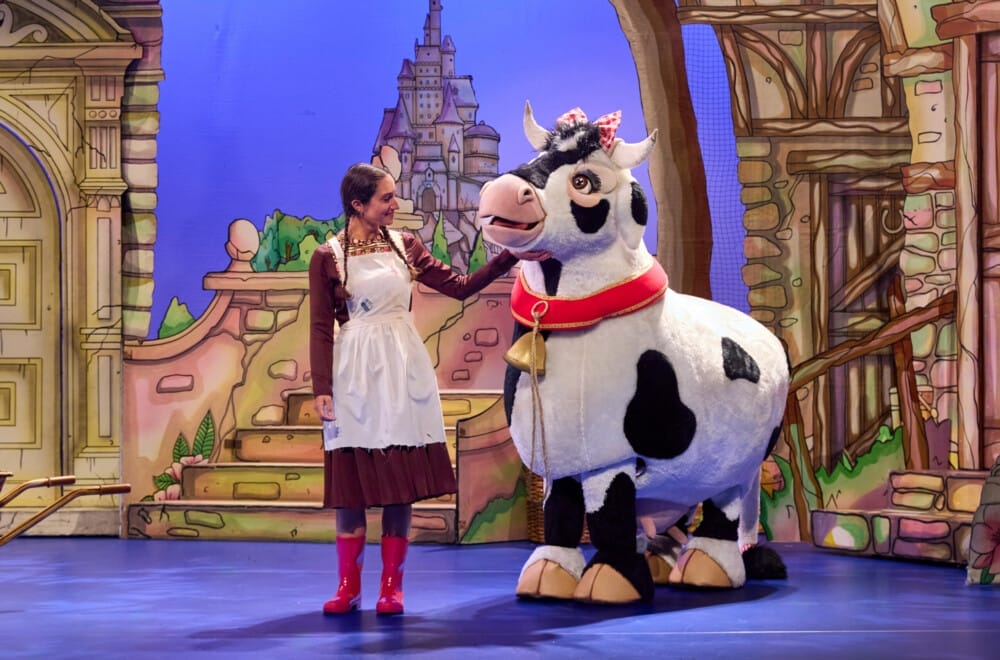 Sonya Venugopal as Surinderella;  Leela Kapil as Basanti 1 (Costume) and Tasha Bacarese-Hamilton as Basanti (Costume and Human). Cr. Rich Lakos